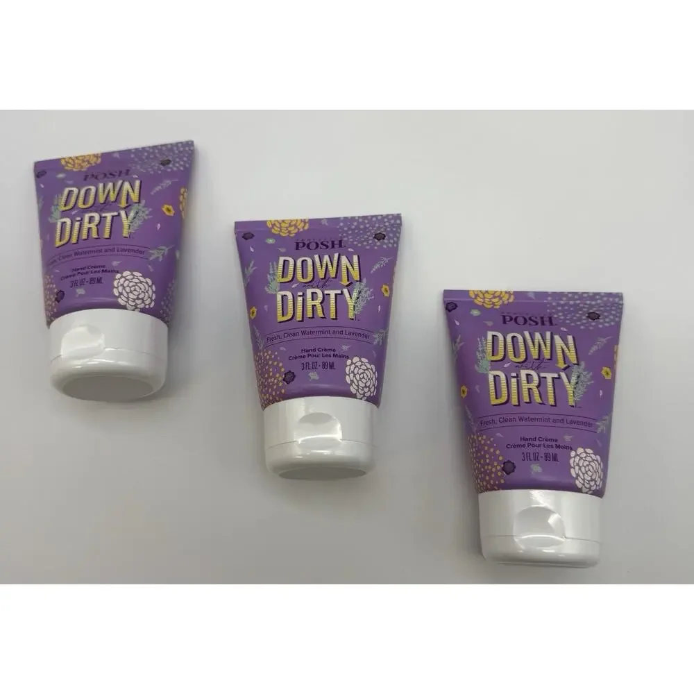 Qty 3-Perfectly Posh-Down With Dirty-Big Fat Yummy Hand Creme 3 oz Cream24